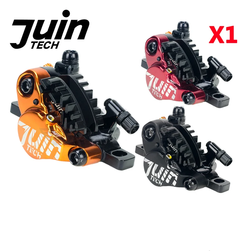 Juin Tech X1 Гибридный гидравлический Дорожный дисковый тормозной трос зажим с охлаждающими плавниками черный/красный/оранжевый дорога | циклокросс(CX) 2