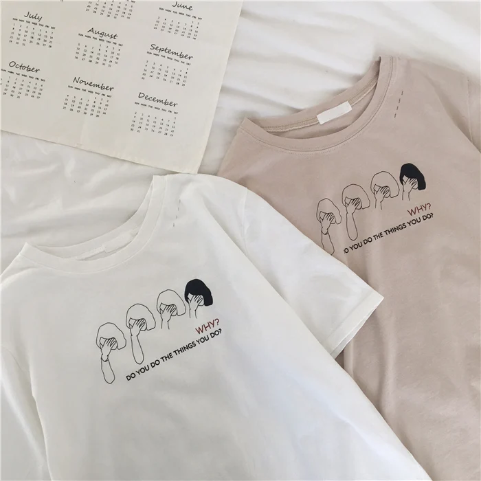 2 цвета, лето, принт с мультяшными буквами, Дырявые футболки, женские свободные укороченные топы для женщин(C6069