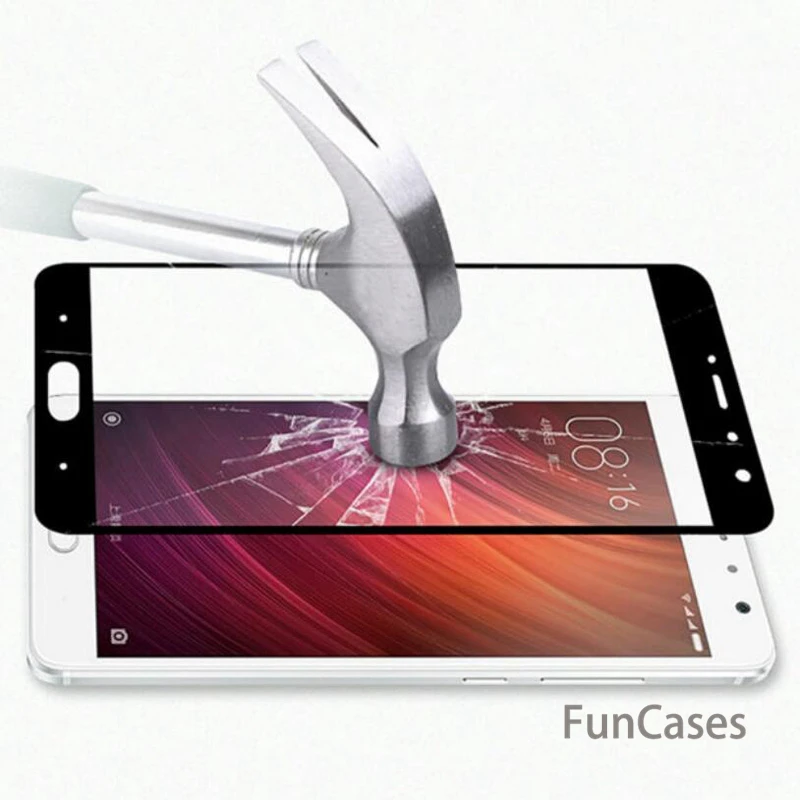 Полное покрытие экрана протектор Закаленное стекло для Xiao mi Pocophone F1 красный 6A Note 5