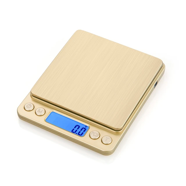 Báscula electrónica USB para cocina, balanza de peso de 3000g, 0,1g, 3kg,  0,1g, precisión