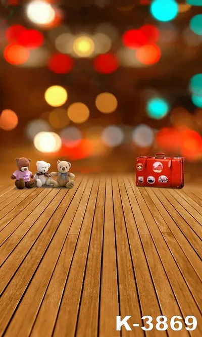 Фотографический фон LIFE MAGIC BOX фотообои 220 см * 150 деревянные полы красная коробка
