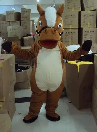 

2016 High Quality New Adult Cute Elegant Horse Mascot Costume Christmas Party Fancy Dress Outfit Suit