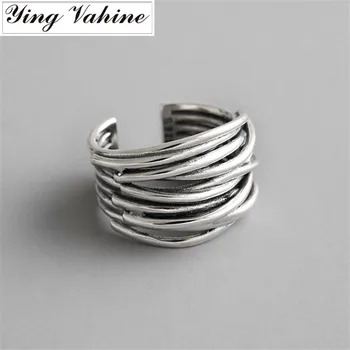 

ying Vahine 2019 New Best-seller Jewelry 100% 925 Sterling Silver Vintage Multi-layer Winding Rings for Women bague femme anillo