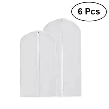 LUOEM 6 шт. одежда Пылезащитный чехол одежды Обложка сумка протектор с молнией Костюм дорожная сумка Шкаф организовать сумка для хранения одежды