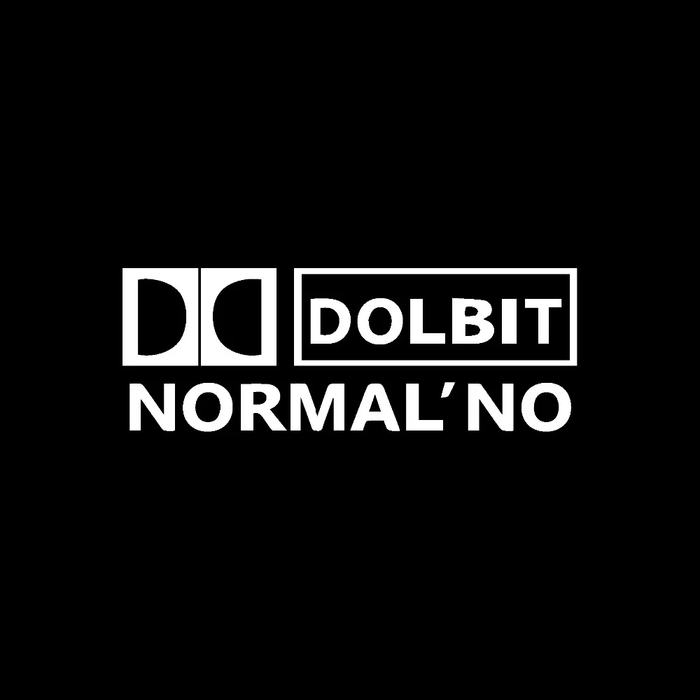 Tangredy 25*9 см DOLBIT NORMAL'NO Creative стикер с надписью Стайлинг Виниловая наклейка для