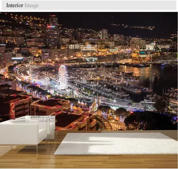 

Mural London night landscape the living room TV wall mural background TV setting wall 3D wallpaper murals