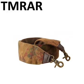 

New 2019 retro printing flower design linen handbag belt trendy design bags strap bag parts bag accessory easy matching qn226