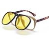 ALOZ MICC New Fashion Flip Sunglasses Women Men Unique Oversized Square Sun Glasses Clamshell Two Lens Eyeglasses Q344 ► Photo 3/6