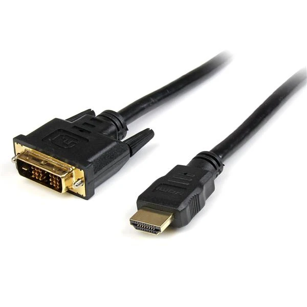 StarTech.com Cable Adaptador Conversor HDMI a DVI-D de 1 8m - Macho Convertidor Video Negro |