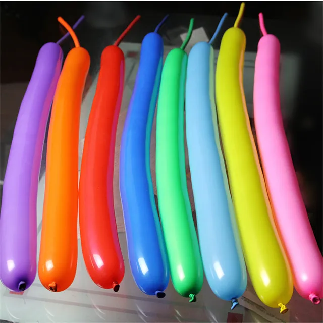 10pcs/lot creative Magic balloon twisting long shape balloon Multicolor