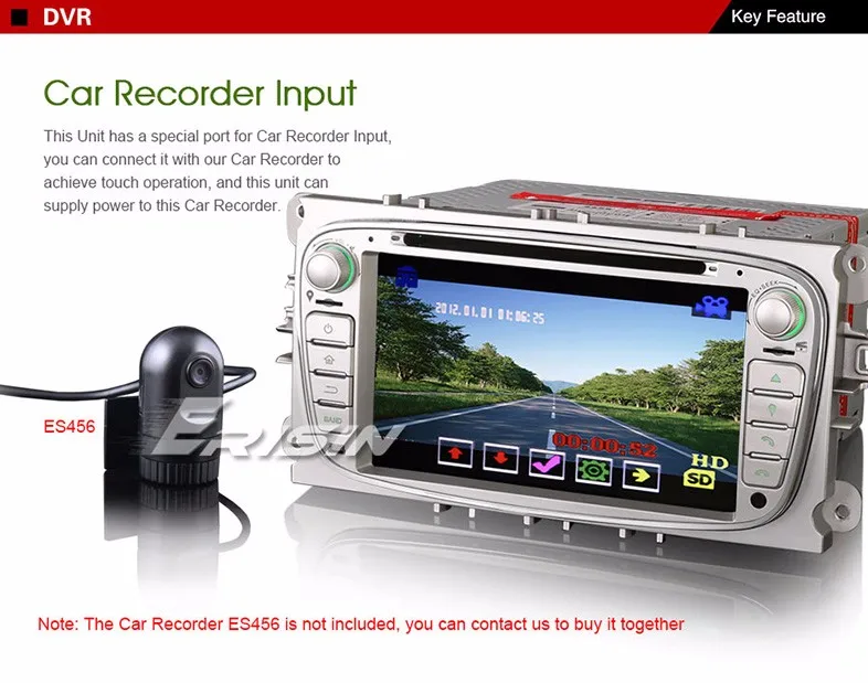 Top 7" Special Car DVD for Ford Mondeo 2007-2011 & Focus 2007-2010 & S-Max 2008-2011 with 500GB Mobile Hard Disk Support 9