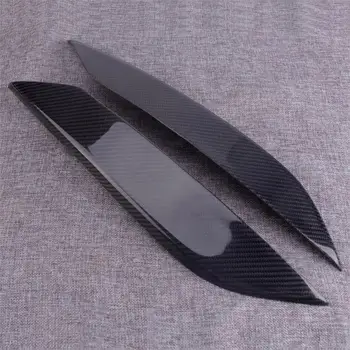 

DWCX Black Carbon Fiber Headlight Eye Lid Eyelids Cover Fit for Nissan 350Z Z33 Fairlady 2003 2004 2005 2006 2007 2008 2009