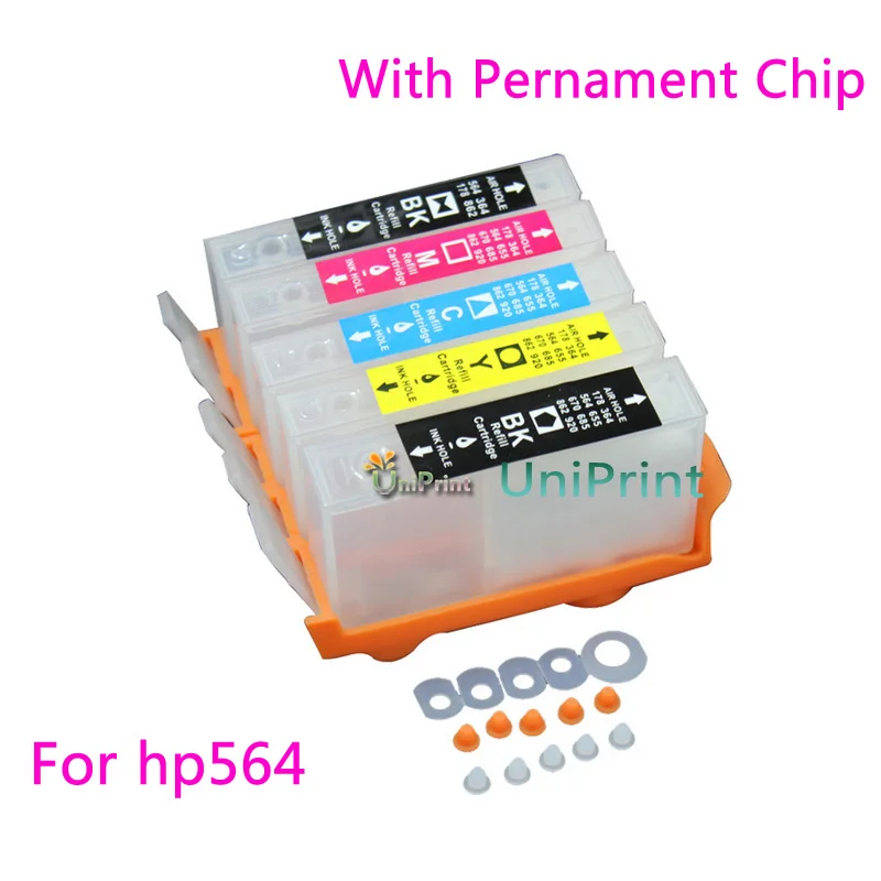 До 15 шт. совместимый для HP564 многоразовые картриджи 564 C510a B209a B210a C309g C309a C310a C410a C309n с