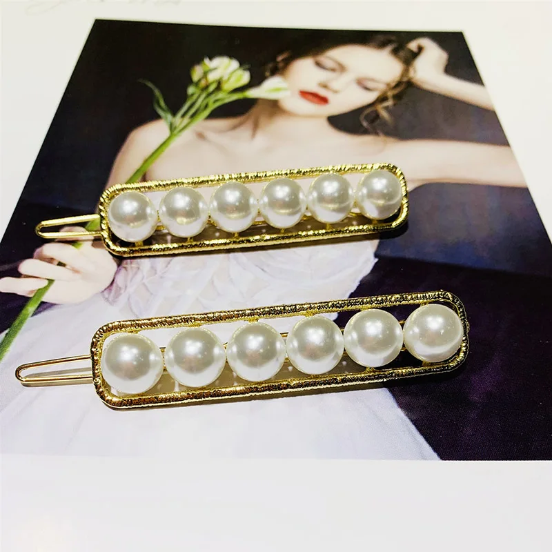 

The new Japanese and Korean version of the temperament Pearl long side CLIP student side CLIP hairpin