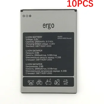 

In Stock 100% Original A502 10PCS 2500mAh Battery For Ergo A502 Aurum New Produce High quality Battery Replace+Tracking Number