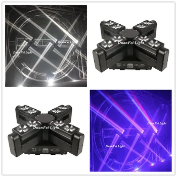 

4pieces LED Spider Beam 8x12W RGBW Moving Head Lighting LED beam Light LED Party DJ Beam Moving Head Light