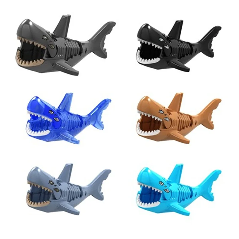 

single sale building blocks Shark Animal minifigures compatible with Legoe small particle building blocks,for diy gift