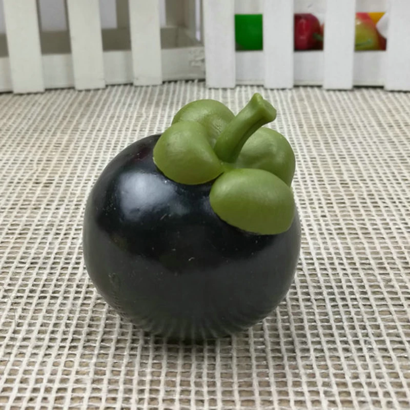 Mangosteen Имитация пены фрукты и овощи искусственные кухонные игрушки для детей ролевые игры игрушки - Цвет: Mangosteen