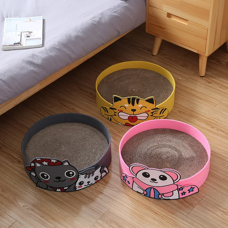 New Cat Bed Cat scratch board Inside Lovely Pattern Detachable Mat Beds for Cats & Kittens High Quality cama para gato