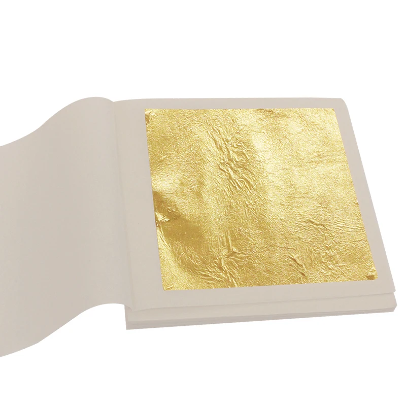 10 sheets 22K gold leaf,gilding, containning 92 gold, 9.33X9.33cm,free
