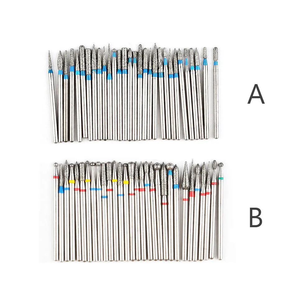 HYTOOS 30 шт./компл. алмазное сверло набор 3/3" ротационная кутикула заусенцев маникюрные наконечники Электрическая Дрель аксессуары для ногтей дробилки инструмента