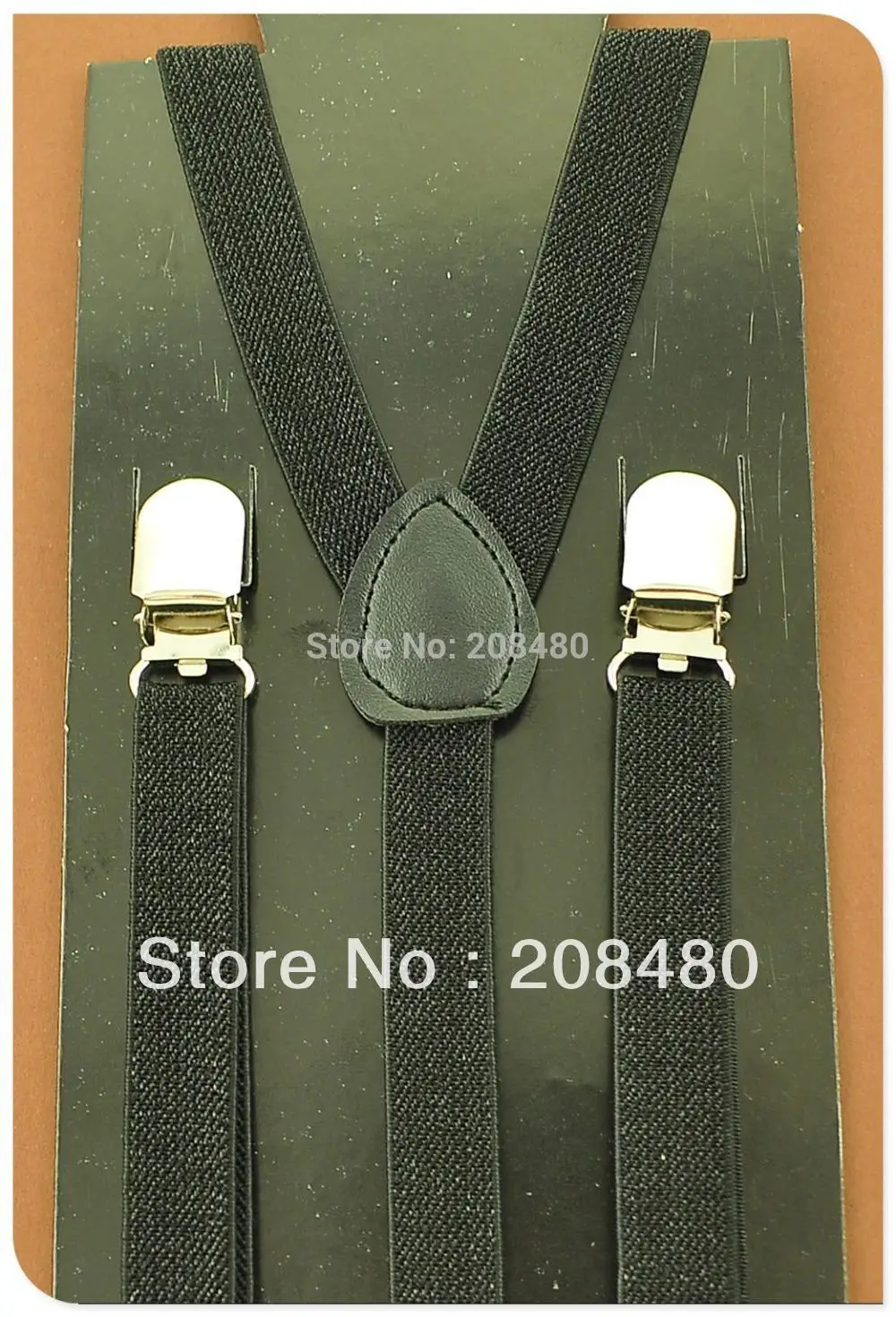Wide Black Clip-On Suspenders, In stock!