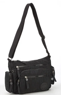 Модные женские сумки-мессенджеры TEGAOTE, сумка через плечо, нейлоновая Водонепроницаемая женская сумка на плечо, дизайнерские женские сумки 954 - Цвет: black