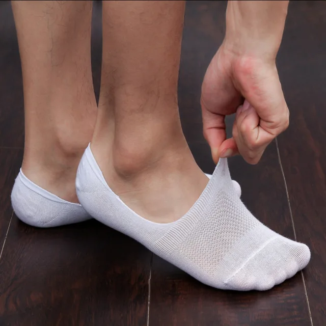Носки мужские Нескользящие силиконовые летние до щиколотки 5 пар|men sock slippers|short boat
