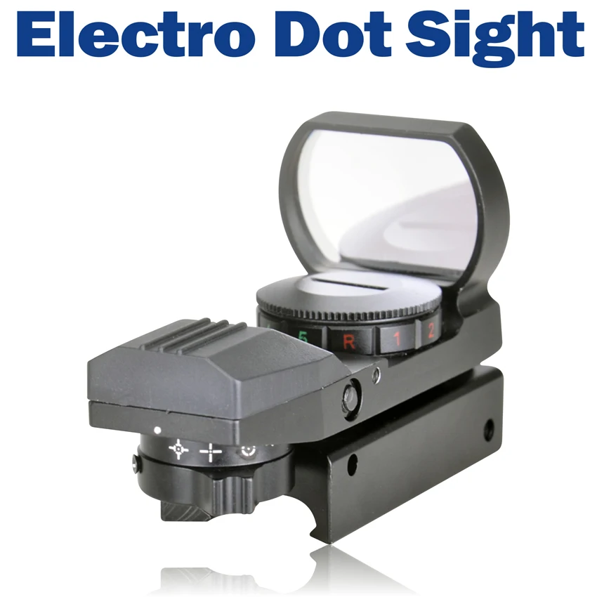 

4 Red/Green Dot/Reticle Tactical Reflex Electro Dot Sight Scope with Mount for Gun