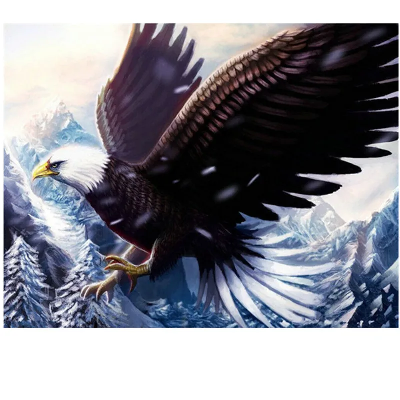 Home beauty 3d diy full diamond painting Soaring eagle embroidery kits