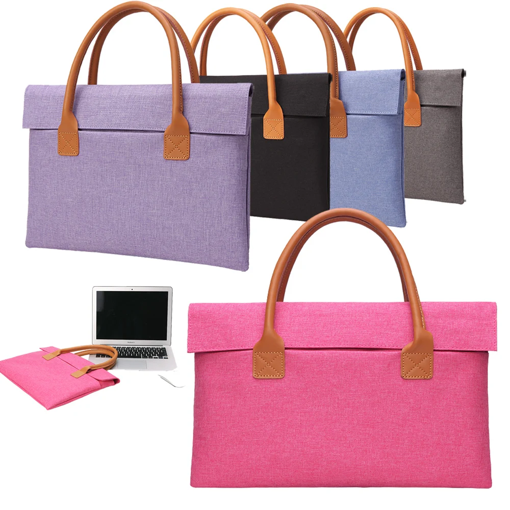 Ultra thin 12 13 14 15.6 Inch Laptop Bag Portable Briefcase Laptop Case