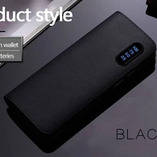 Powerbank 10000 Mah кожаный двойной USB Мобильный мощный светодиодный фонарик мощная зарядная батарейка Зарядка сокровище для xiaomi горячие продажи