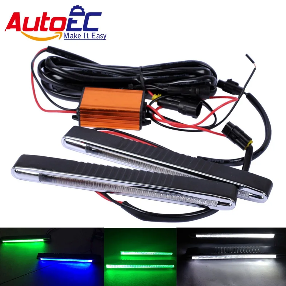 AutoEC Car Auto Auxiliary lights DRL Daytime Running Light Fog Lamp for