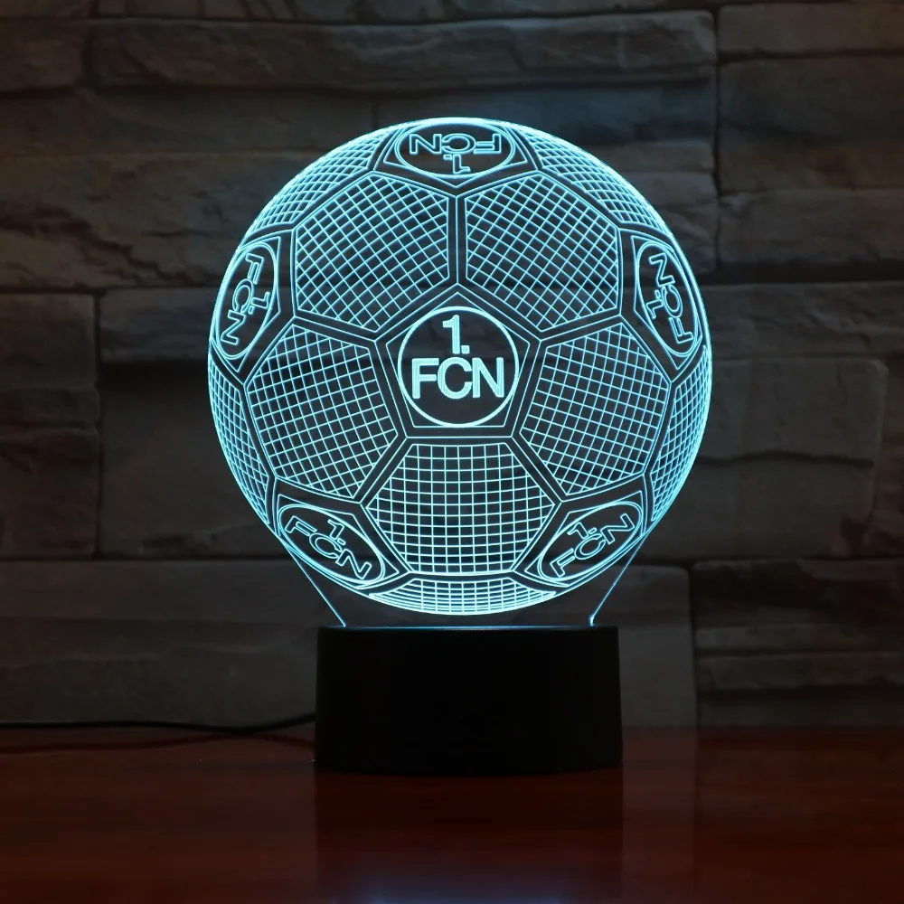 USB светодиодный 3D светильник светодиодный футбол 1FCN 3D Датчик ночной Светильник для создания уютной атмосферы лампа как украшение спальни
