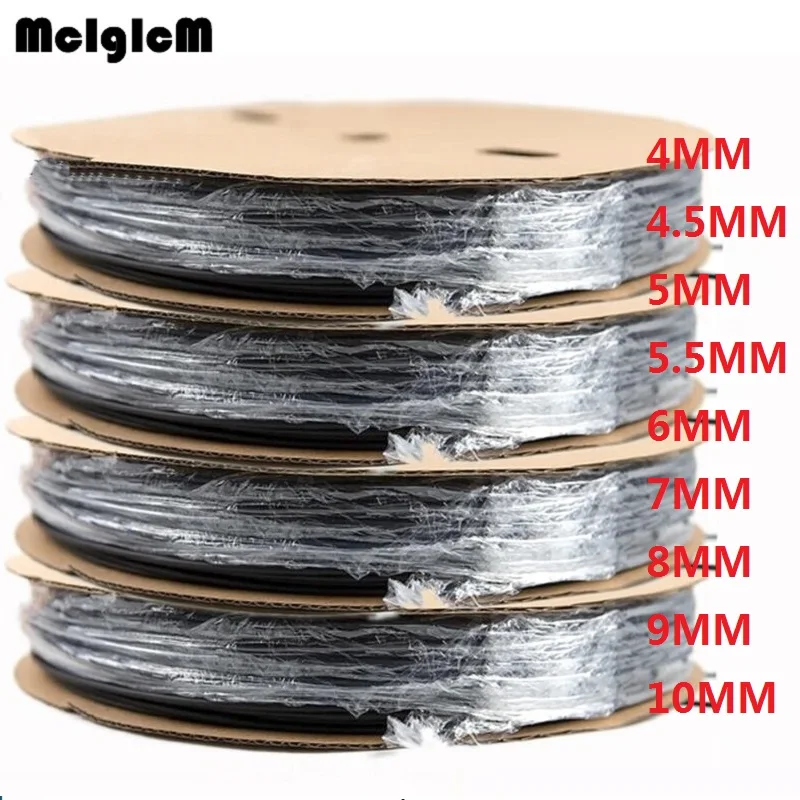

1reel Heat Shrink Tube 4MM 4.5MM 5MM 5.5MM 6MM 7MM 8MM 9MM 10MM Heat Shrink Tubing Shrinkable Wrap Wire Cable Sleeve Kit