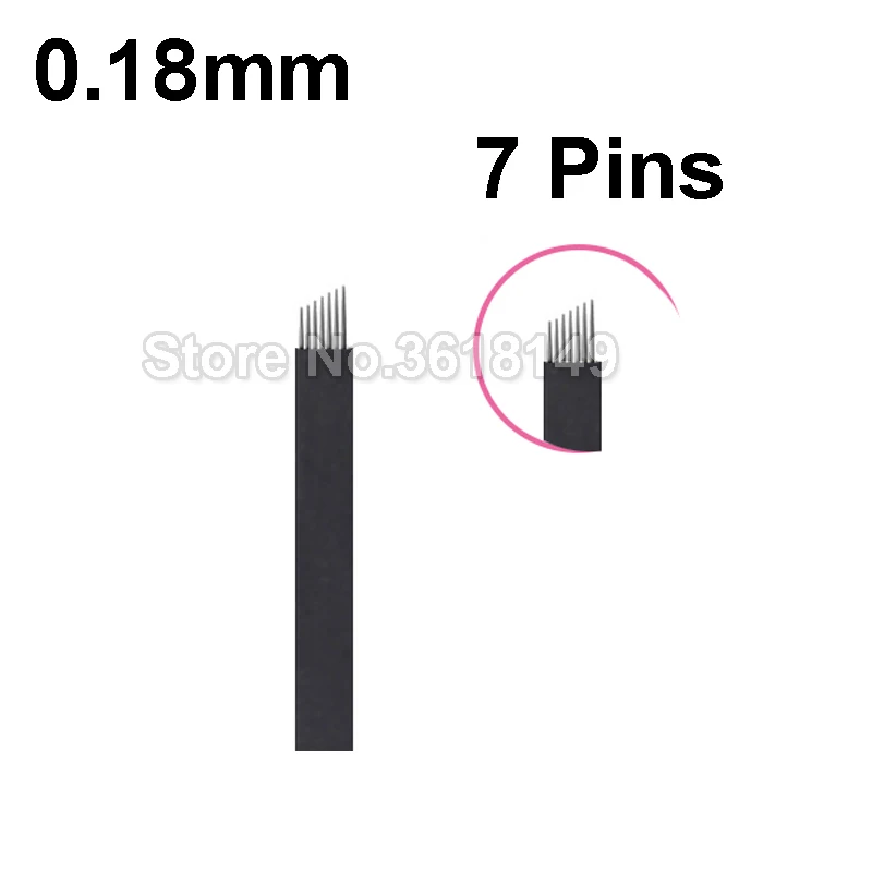 Новинка 0,18 мм 18U 9 7 12 Pins Lamina Agulha Tebori тату микроблейдинг игла для постоянного макияжа ручка-держатель игл 3D вышивка бровей