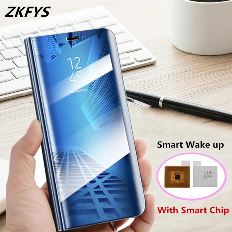 Mirror View Flip Case For Samsung Galaxy S9 S8 Plus S7 S6 Edge Phone Case For Samsung Note 8 9 Note 5Edge Smart Chip Stand Cover Mirror View Flip Case For Samsung Galaxy S9 S8 Plus S7 S6 Edge Phone Case For Samsung Note 8 9 Note 5Edge Smart Chip Stand Cover