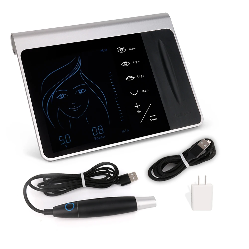 

OEM 5 sets LCD full touch screen Permanent Makeup machine Kit Digital Eyebrow Lip Eyeliner MTS Body tattoo Machines tattoo gun