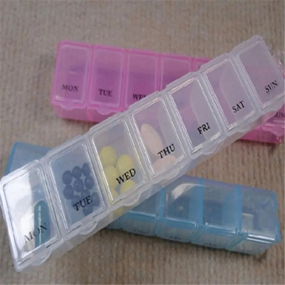 Hot Fashion New 7 Day Weekly Pill Medicine Box Holder Storage Container