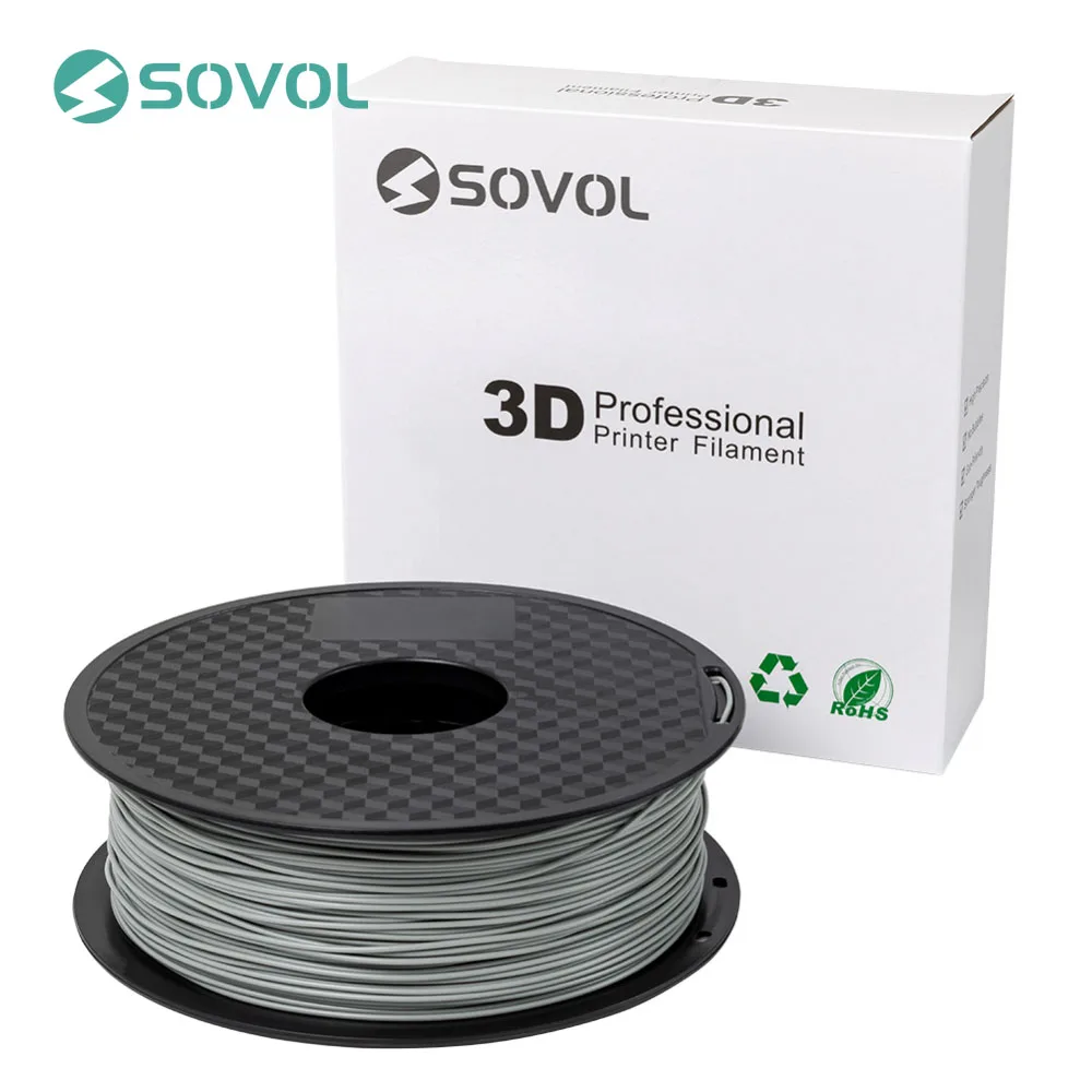 Пла нить для 3D принтера Sovol 1 кг/рулон 75 мм высококачественный материал 3d печати 5