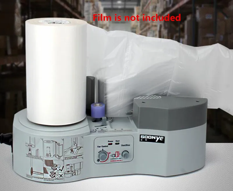 

Free fast shipping New Hot sale Air Cushion Packing Machine Compatible with all size air pillows Air dunnage 3m/min 220V