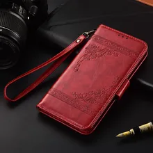 Кожаный чехол-книжка для Vargo VX3 Fundas с цветочным принтом специальный чехол-бумажник с подставкой и ремешком
