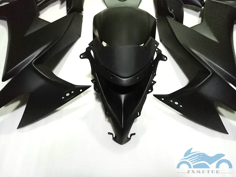 Индивидуальные АБС-пластик комплект обтекателей для 2008 2009 2010 2011 ZX10R матовый черный мотоциклетный кузов Обтекатели ZX-10R 08 09 10