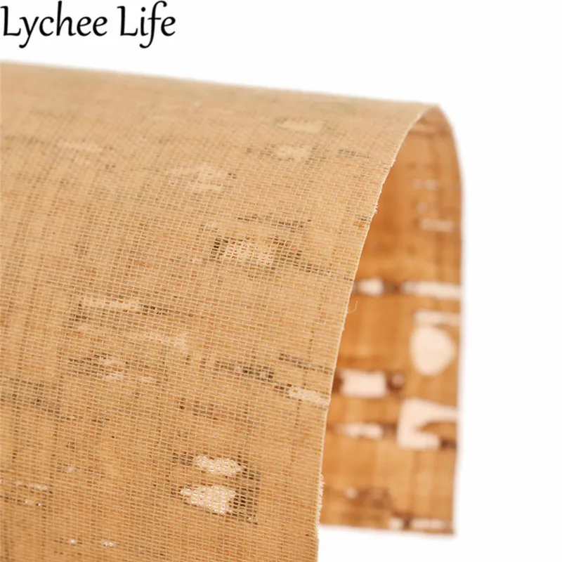 Lychee Life мягкая пробковая кожаная ткань PU 29x21 см Настенная кирпичная печатная Ткань