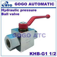 Высокое качество гидравлического давления шаровой клапан KHB-G1 1/2 внутренняя резьба углеродистая сталь высокого давления шаровой клапан