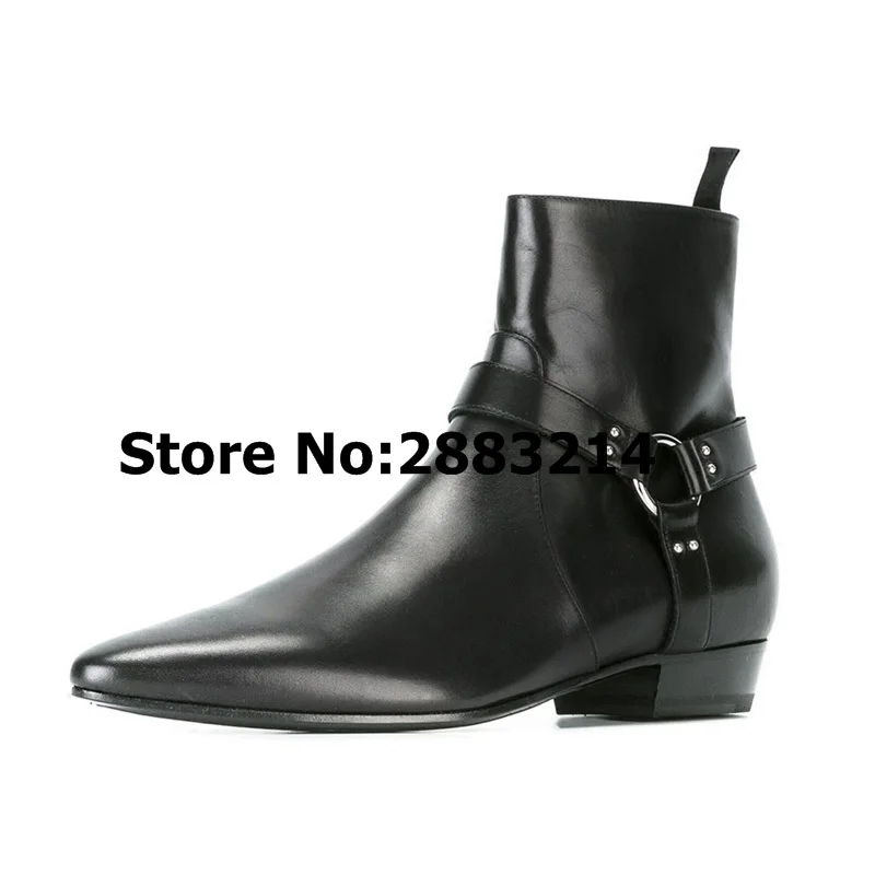 3 picture Al 2 Chelsea Suede Picture Zapatos Tobillo Hebilla De Ocasionales Cuero 1 picture Pointy Toe Aire Planos Libre Hombre Botas Correa 1xFzwcUgq