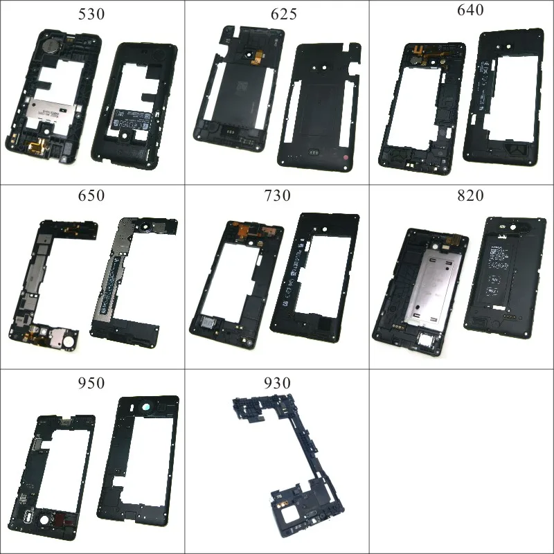Для Nokia Lumia 530 625 640 650 730 820 950 задняя панель средняя рамка с громким динамиком части