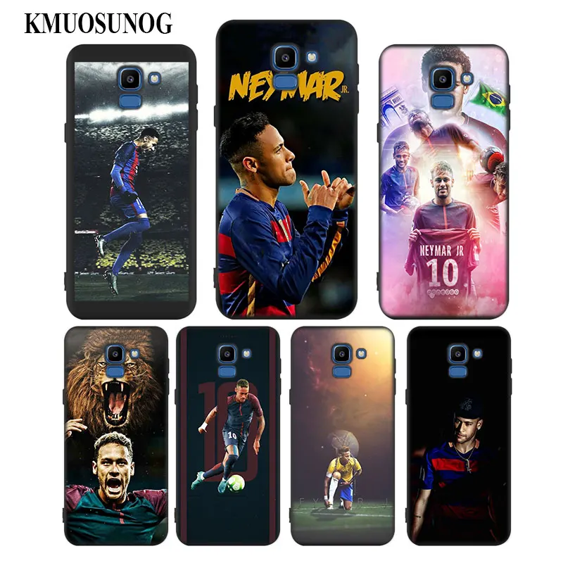 

For Samsung Galaxy j8 j7 j6 j5 j4 j3 Plus Prime 2018 2017 2016 Black Silicone Phone Case Soccer Player Neymar Style