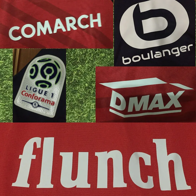 

2018 2019 Ligue 1 Lille SPonsor Patch Fullset for Home Printing Heat Transfer SOccer Patch Badge