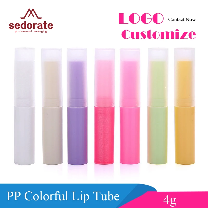 

Sedorate 20 pcs/Lot 4g Plastic Lip Balm Containers Empty Lip Gloss Tubes Lipstick Tubes Makeup Refillable Bottle JX009